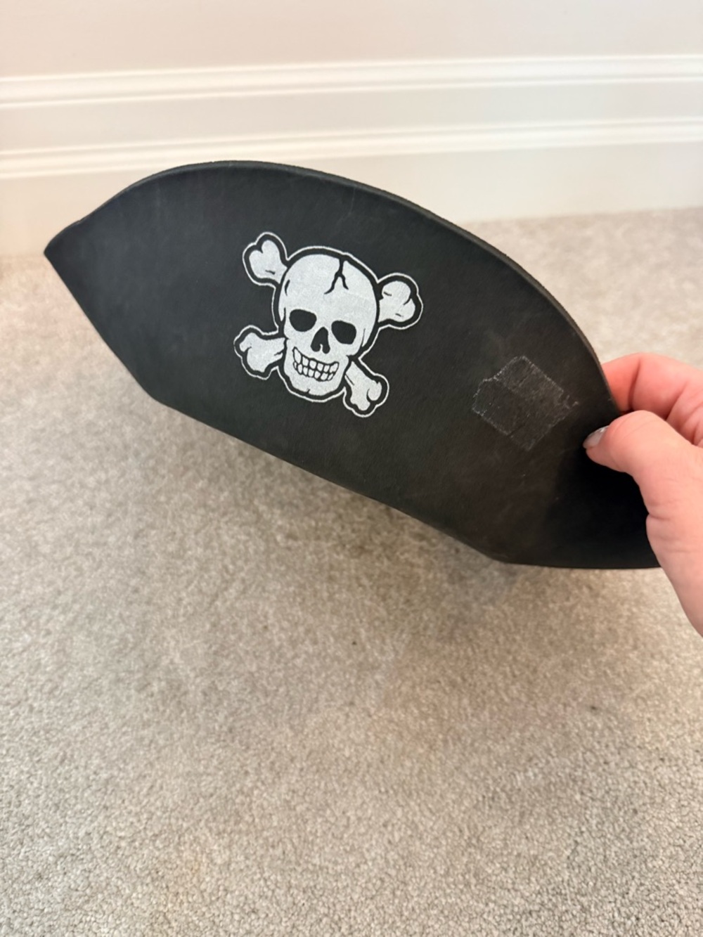 Black Pirate Skull foam hat